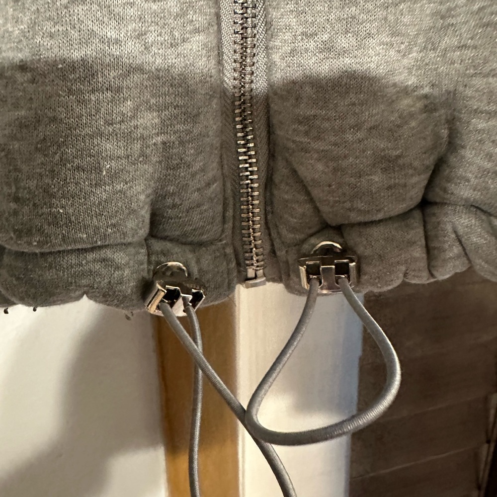 Size XS PacSun Light Gray Jacket w/ Hood - Picture 2 of 5